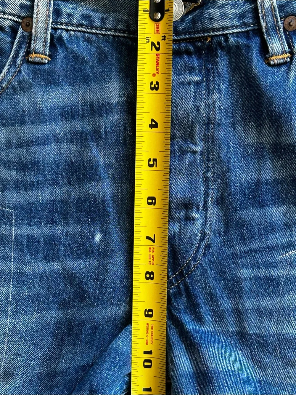 Polo by Ralph Lauren The Varick Blue Distressed Slim Straight Jeans 33x32